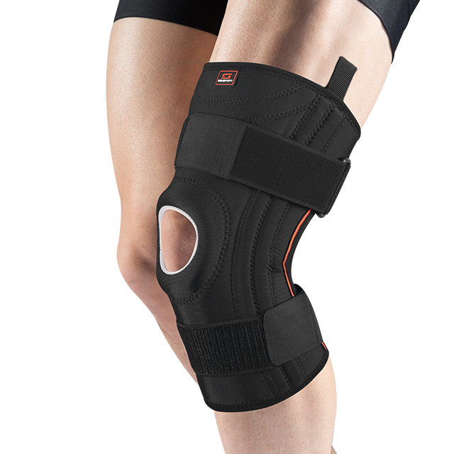 Усовершенствованная поддержка колена с регулируемыми лямками, бандаж для колена, двойные пружины сбоку для лечения