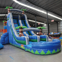 Toboggan gonflable géant commercial pour adultes adultes en gros Softplay Ball Pit Kids gonflable Cooler Ring Toss Game