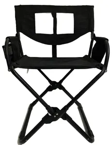 أثاث تخييم مضغوط للاستخدام الخارجي مصنوع من قماش شبكي من سبائك الصلب قابل للطي كرسي قابل للتوسيع عالي الجودة