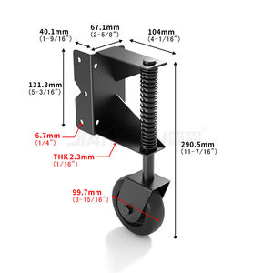 Kit de roulettes de porte à <span class=keywords><strong>ressort</strong></span> en acier au carbone haute densité - Product Image 4