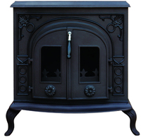 Poêle à bois électrique, brûleur à bois, pour l'intérieur, chine, cuisson multi-carburant en fonte