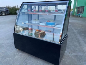 Mở kính cong trở lại hộp trưng bày bánh lạnh 0.9m 1.2m 1.5m 1.8m quầy trưng bày bánh mì nhiệt độ đơn - Product Image 4