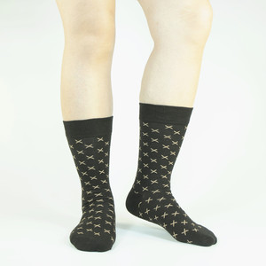 5 paia di calzini da uomo a metà polpaccio: fibra di bambù morbida, traspirante e traspirante - Product Image 1