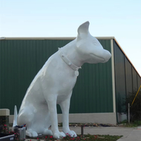 Statue de sculpture de chien Saluki de taille réelle à vendre Statue de jardin de gorille en fibre de verre avec sculpture à la main