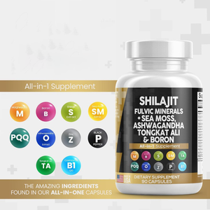 工場価格 天然シラジットカプセル 60カプセル 1日2回 大人用 エネルギーサポート - Product Image 2