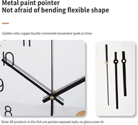 Jam Dinding Plastik Modern Art Deco Warna Hijau Emas untuk Dekorasi Ruang Tamu Rumah