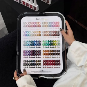 Set di Gel per Unghie Magnetico Effetto <span class=keywords><strong>Occhio</strong></span> di <span class=keywords><strong>Gatto</strong></span> 100 Colori, Perline di Vetro Cristallino Durevoli, Kit Fai-da-Te 15ml per Uso Professionale - Product Image 2