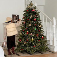 Grand sapin de Noël 2026 pour la maison, simulation réaliste, décorations de Noël en PE pur, pour intérieur et extérieur, sapin de Noël à faire soi-même (DIY)