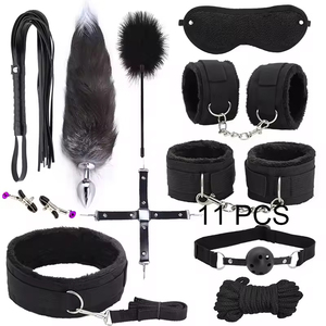 Kit de Bondage Sexual BDSM de 47 Piezas, Esposas, Pinzas para Pezones, Látigo, Vibrador, Tapón Anal, Juguetes Sexuales para Mujeres y Hombres - Product Image 2