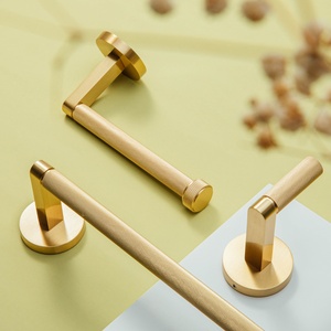 Maxery <span class=keywords><strong>Victor</strong></span>-Toallero largo de latón macizo con base de montaje en pared, toallero a prueba de herrumbre para el hogar, hotel y Villa - Product Image 3