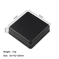 Boîtier en plastique ABS miniature 51*51*15mm, petite boîte de jonction pour projet électronique et boîtier d'instrumentation PCB