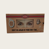 Boîte d'emballage de maquillage personnalisée haut de gamme en carton recyclé biodégradable et écologique, avec pelliculage mat, pour eye-liner et sourcils
