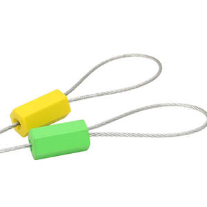 Conteneur réglable de haute qualité utiliser des joints de fil de verrouillage de câble en métal de code à barres de sécurité inviolable nu - Product Image 5