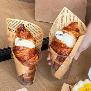 Food Grade PE Coated Baking <b>Paper</b> Hamburger Sandwich Cake Packaging Printed Logo Chicken <b>Roll</b> Baking Bread Greaseproof <b>Paper</b> - Product Image 3