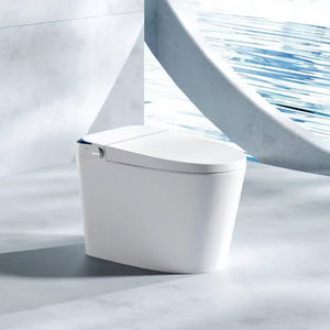 Toilette intelligente automatique intelligente japonaise pour personnes âgées Noir Réservoir d'eau intégré Commodité publique Télécommande avancée - Product Image 2