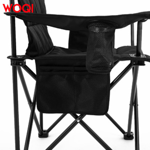 Silla plegable Woqi de aluminio, rectangular, para jardín, con portavasos y bolsillos laterales, 45x45x92 cm, diseño contemporáneo. - Product Image 1