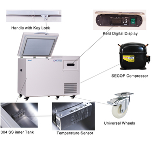 Hot Sell -135 Degree Low Temperature <b>Freezer</b> 118L Lab Refrigerator Chest Deep ULT <b>Freezer</b> for Hospital Use DW-135W118 Deep Low M - Product Image 3