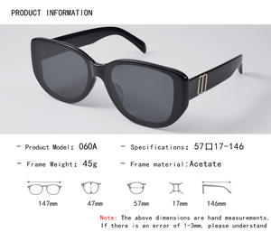 Gafas de Sol de Acetato Modernas y Atrevidas 2026 para Hombre y Mujer, Montura Gruesa Vintage, Parte Superior Plana, Estilo Retro Y2K, Protección UV400 - Product Image 4