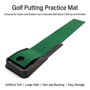 Set de Tapete de <span class=keywords><strong>Golf</strong></span> para Interiores de 2 Metros, Kit Completo con <span class=keywords><strong>Putter</strong></span> y Pelotas, Práctica en Casa, Entrenamiento de Invierno - Product Image 2