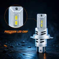 Ampoule de phare LED pour voiture HSSH H4 H7 H11 12V 45W 6500K, puce LED 3000 Lumens, taille mini, 9005 9006, ajustement universel