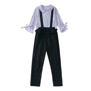 Vêtements pour enfants musulmans, robe rayée décontractée et leggings pour enfants, printemps, de Shanghai Jingzhi Apparel Co Ltd - Product Image 1