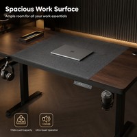 Bureau de jeu et d'apprentissage AOR Home Gaming, extensible et réglable en hauteur, design moderne, plateau en métal de qualité E0, mémoire de position, vente en gros usine
