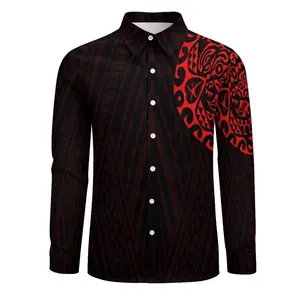 wholesale polynesian samoan tattoo designs mens shirt custom shirt printing hawaiian shirt men