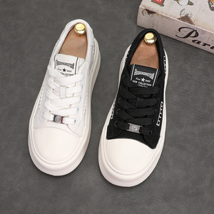 NUOVE Sneakers Originali in Tela con Lacci di Alta Qualità per Uomo, Scarpe Casual Bianche in Gomma, Produzione Guangzhou, Spedizione <span class=keywords><strong>Online</strong></span> - Product Image 5