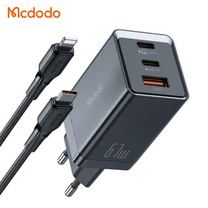 Mcdodo 154 67W USB C GaN 충전기 키트 + 타입 C 케이블 1.2M 36W 20W PD 65W 멀티 충전기 케이블 아이폰 iPad 전화