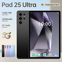 Nouvelle tablette Pad 25 Ultra 10,1 pouces Quad Core IPS Capacitive Android 15.0 USB Type-C SD8 Gen3 Professionnelle pour les affaires 16 Go