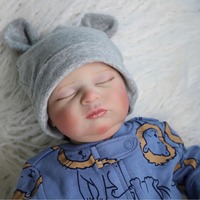 Poupées de sommeil mignonnes Yeezwood 50 cm Poupée bébé reborn en silicone pleine longueur Réaliste Nouveau-né Poupée bébé reborn en silicone souple pour fille