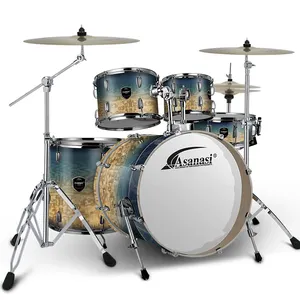 New professional level jazz drum set musical instrument acoustic drum kit for adults