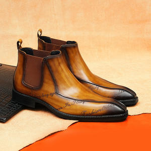 รองเท้าบูทหุ้มข้อผู้ชายสไตล์เรโทรคลาสสิกแฟชั่นปี 2025 กันน้ำ สำหรับฤดูใบไม้ร่วง ฤดูหนาว เดินป่า กิจกรรมกลางแจ้ง ทำงานลำลอง - Product Image 3