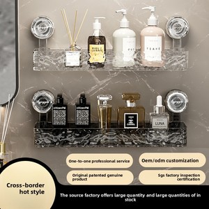 Mensola per bagno mobile porta <span class=keywords><strong>doccia</strong></span> con supporto per ventose ondulata - Product Image 3