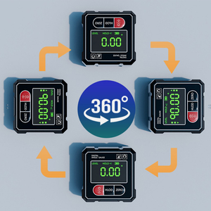 4*90 ° 0.2 ° kép Laser bốn mặt từ kỹ thuật số nghiêng góc hộp với trung tính nhãn đen thước đo góc độ nghiêng góc - Product Image 4