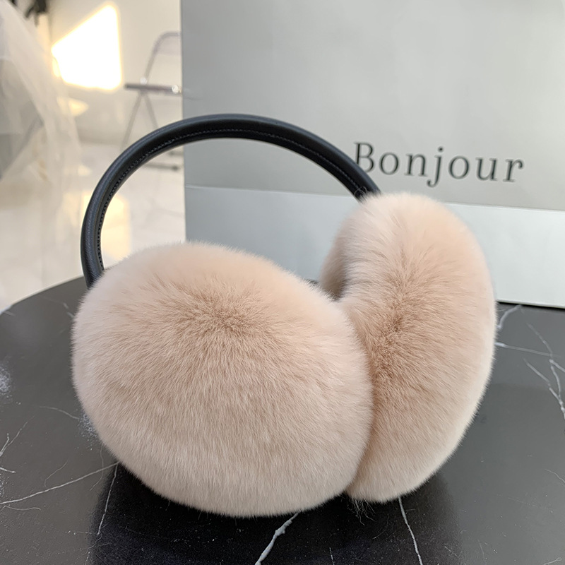Winter Warm Rex Rabbit Fur Earmuffs in Various Colors| Alibaba.com