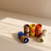 Vente en gros Tube de papier cylindrique blanc Emballage en carton pour cosmétiques pour baume à lèvres Déodorant Push Up Conteneur de cylindre en papier