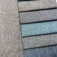 Tissu Textile 100% Polyester Durable et Respirant pour Housse de Canapé, Effet Lin, Anti-Boulochage, Résistant aux Déchirures - Prix de Gros