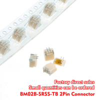 Connecteur SMT fil-carte série SH, pas de 1,0 mm, connecteur de carte PCB SMD 2 broches BM02B-SRSS-TB