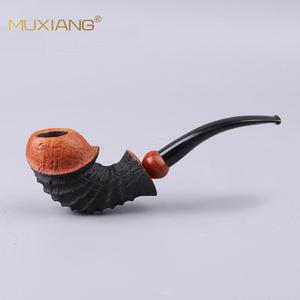 Muxiang Handmade Tobacco Pipe Fragrant Briarwood Freestyle Shape For Men - Product Image 1