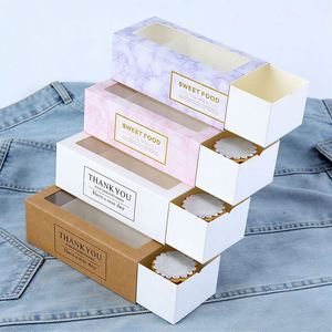 Manufacturer Direct UV Coated Dessert <b>Drawer</b> Box Custom White Cardstock Packaging with Smooth <b>Sliding</b> <b>Drawer</b> - Product Image 2
