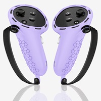 Housse de protection en silicone pour poignée de manette, compatible avec les accessoires de jeu de réalité virtuelle, adaptée à Meta Quest 3/3s