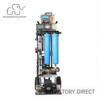 Système de purification d'eau par osmose inverse pour le nettoyage des panneaux solaires, 750W, entrée TDS 1000ppm, type mobile, machine à eau pure industrielle
