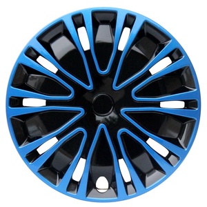 Enjoliveurs de roues de <span class=keywords><strong>12</strong></span> pouces, noir et vert bicolore, style universel, en plastique PP, pièces extérieures sportives pour voiture, lot de 4 - Product Image 3