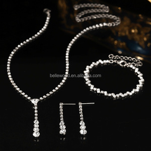 BELLEWORLD 2025 diseño de moda joyería nupcial única 3 piezas conjunto joya piedra boda collar <span class=keywords><strong>pendientes</strong></span> <span class=keywords><strong>y</strong></span> pulseras <span class=keywords><strong>para</strong></span> fiesta - Product Image 6