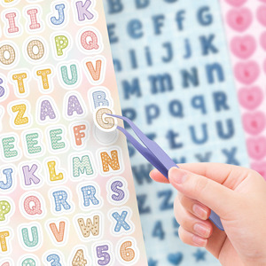 Autocollants décoratifs personnalisés réutilisables, feuilles d'autocollants alphabet DIY pour la décoration, vente en gros, fabricant en vrac - Product Image 5