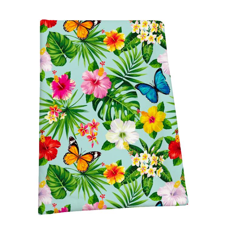 Factory Outlet Tropical Design Digital Printed Eco-Friendly OEKO-TEX Certified 100% Rayon Breathable Home Textiles Lining