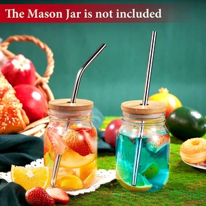 Tùy Chỉnh Rộng Miệng 70 Mét, 86 Mét Số Lượng Lớn Thường Xuyên Tái Sử Dụng Canning Tre <span class=keywords><strong>Mason</strong></span> <span class=keywords><strong>Jar</strong></span> Nắp Với Rơm Lỗ - Product Image 4