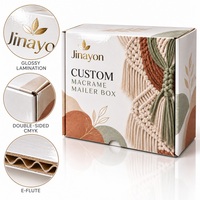 Boîte d'expédition pliable en carton ondulé E-Flute brillant personnalisée pour l'emballage d'abonnements e-commerce