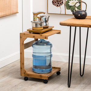 Mesita de noche de madera con ruedas para uso junto a la cama, mesa auxiliar pequeña para el hogar, para adultos - Product Image 3